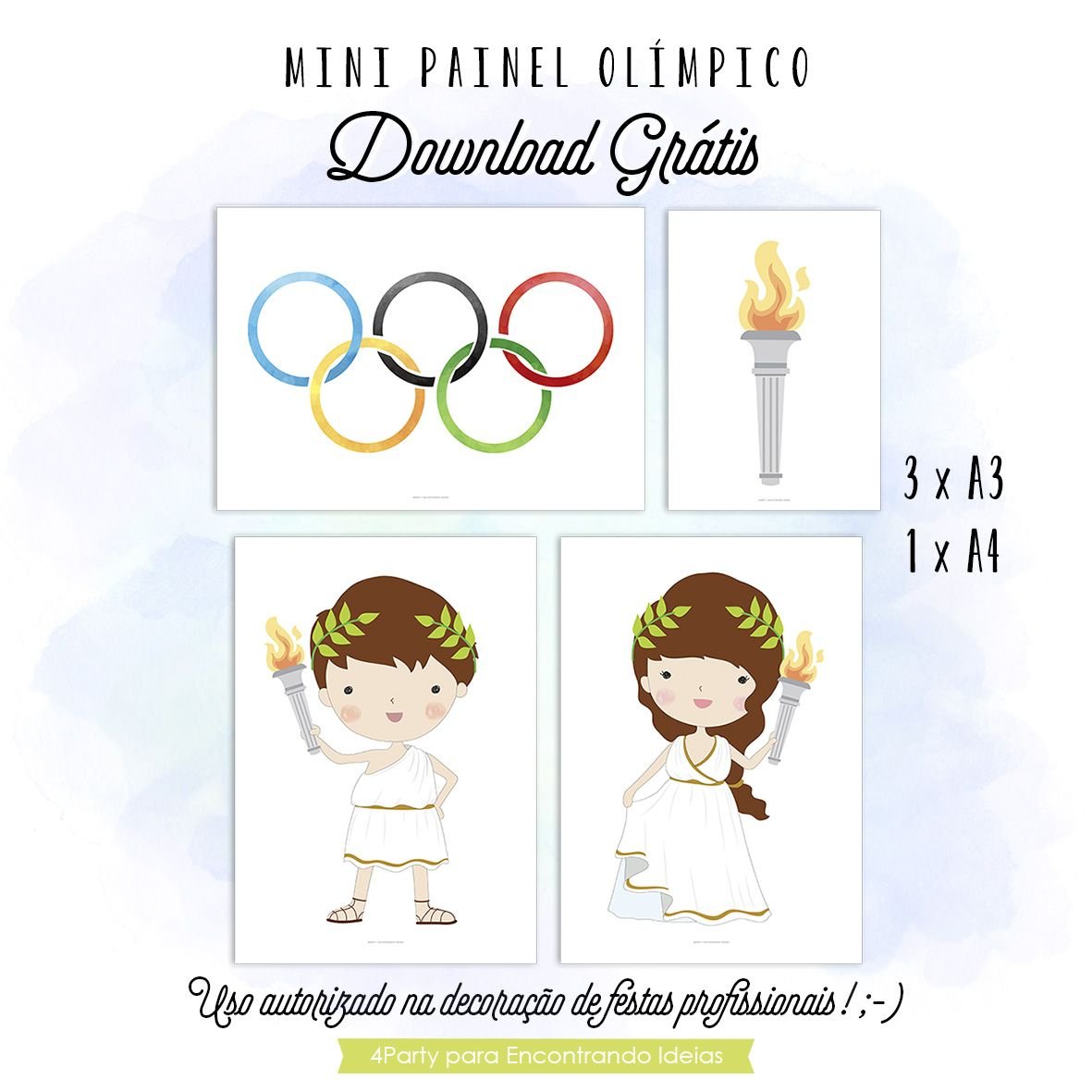 Kit Olimpíadas/Pôster Tocha