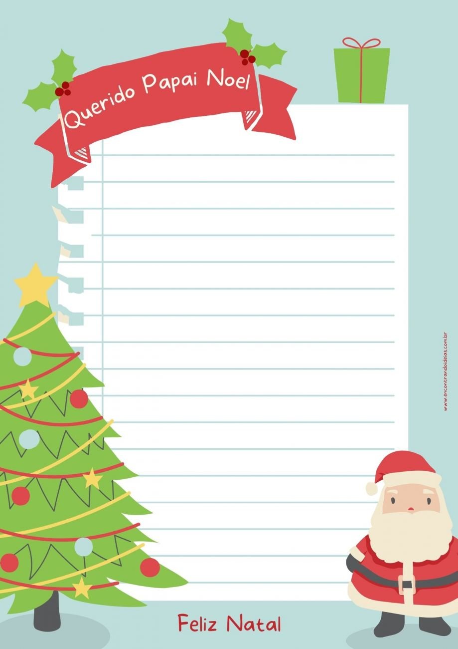Cartinha para Papai Noel 2023