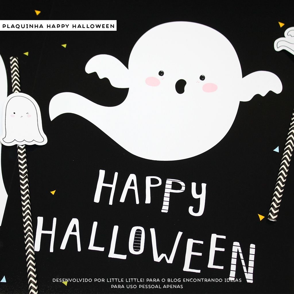 Kit Halloween/ Plaquinha