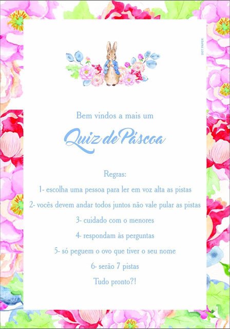 Quiz de Páscoa!!
