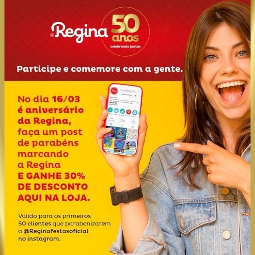 Regina Festas 50 Anos 