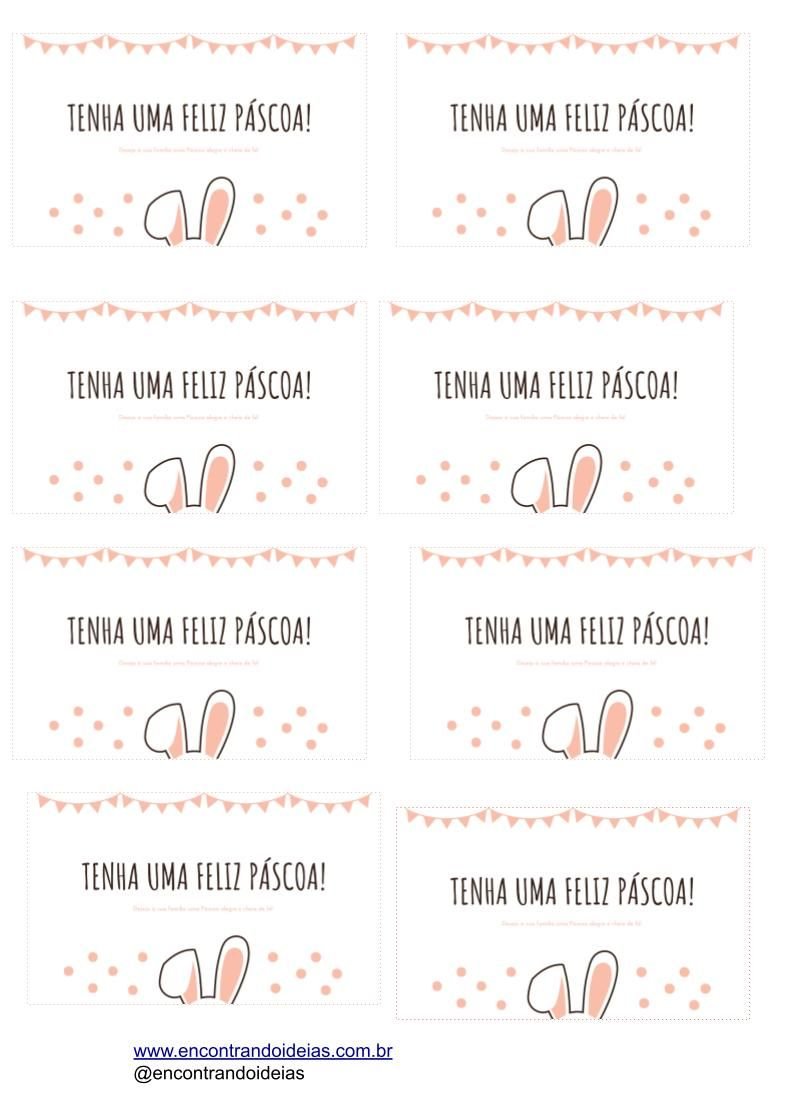 Cartão Personalizado de Páscoa 