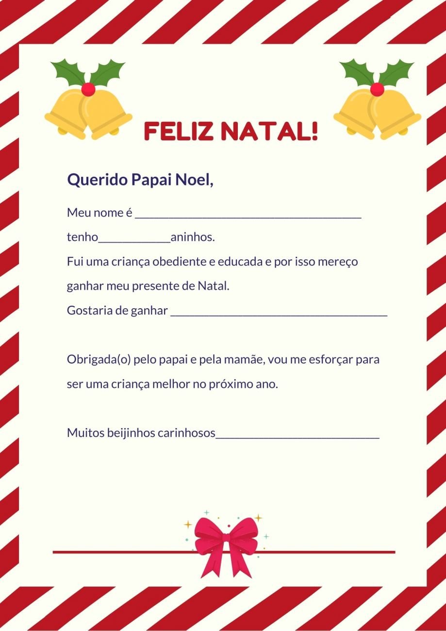 Cartinha para Papai Noel