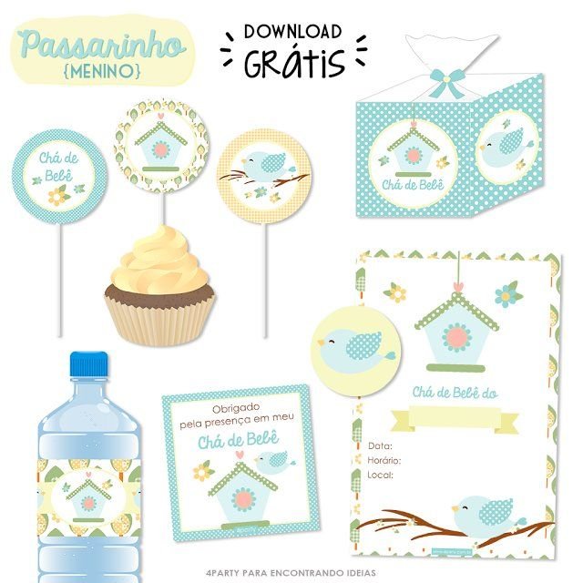 Kit Passarinho Chá de Bebê!!