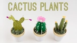 Como Fazer Cactos em Papel
