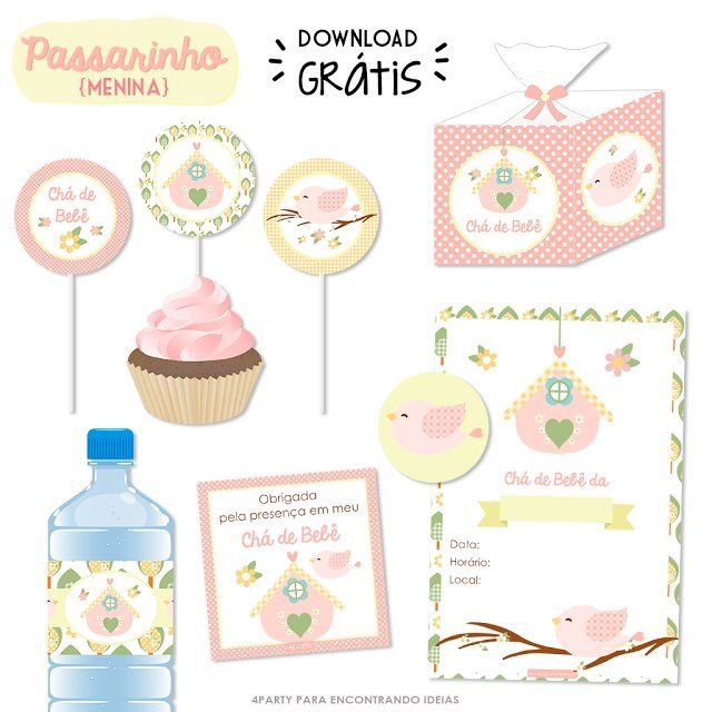 Kit Passarinho Chá de Bebê!!