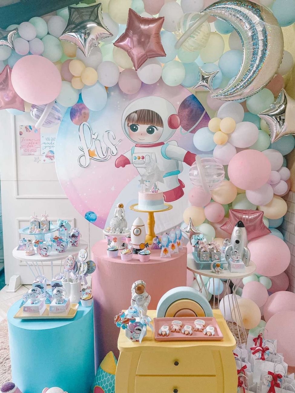 Festa Astronautas para menina
