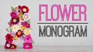 Como Decorar Letras com Flores de Papel