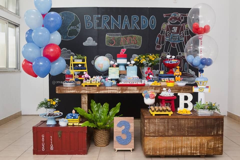 Festa Super Wings Robô
